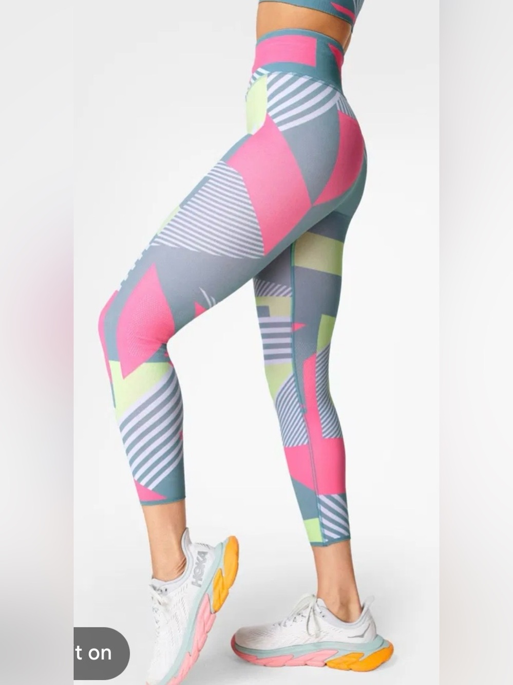 🛍️SALE Sweaty Betty interval mesh seamless leggings colorful block jacquard xS